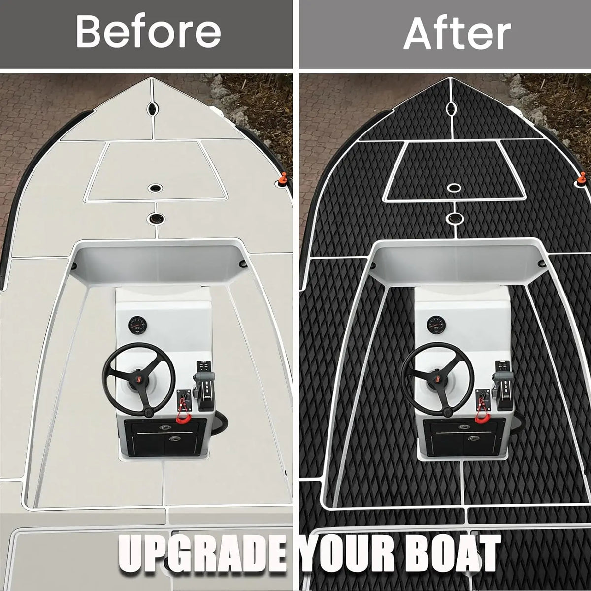 Boat Flooring Sheet Decking Mat Non-Slip Diamond Grip
