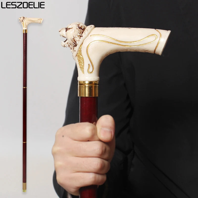 Tiger-Head Walking Stick Men Black Women Red