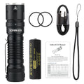 LED Tactical Flashlight Powerful USB C Rechargeable
