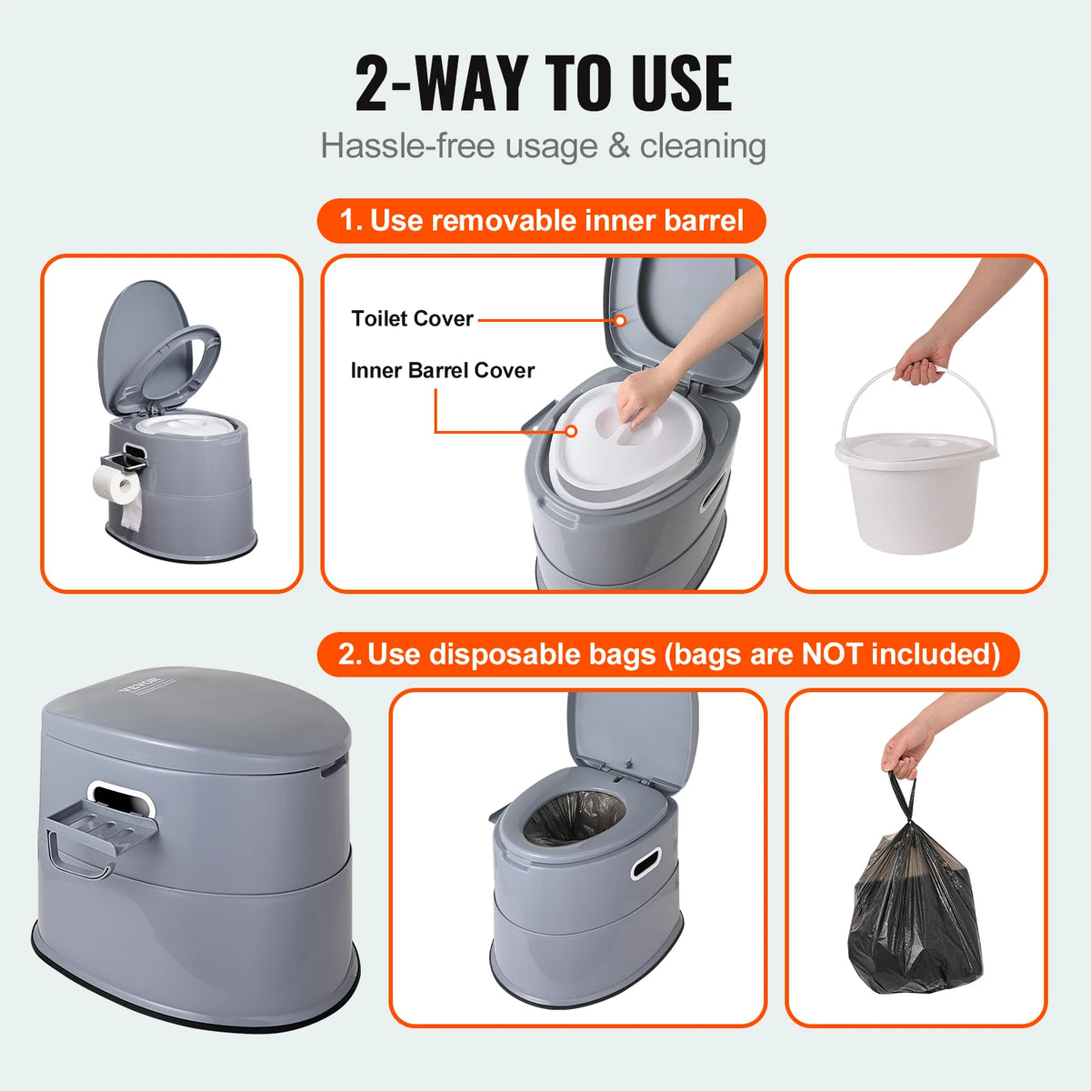 Portable Travel Toilet for Outdoor Camping LongRoad Trip