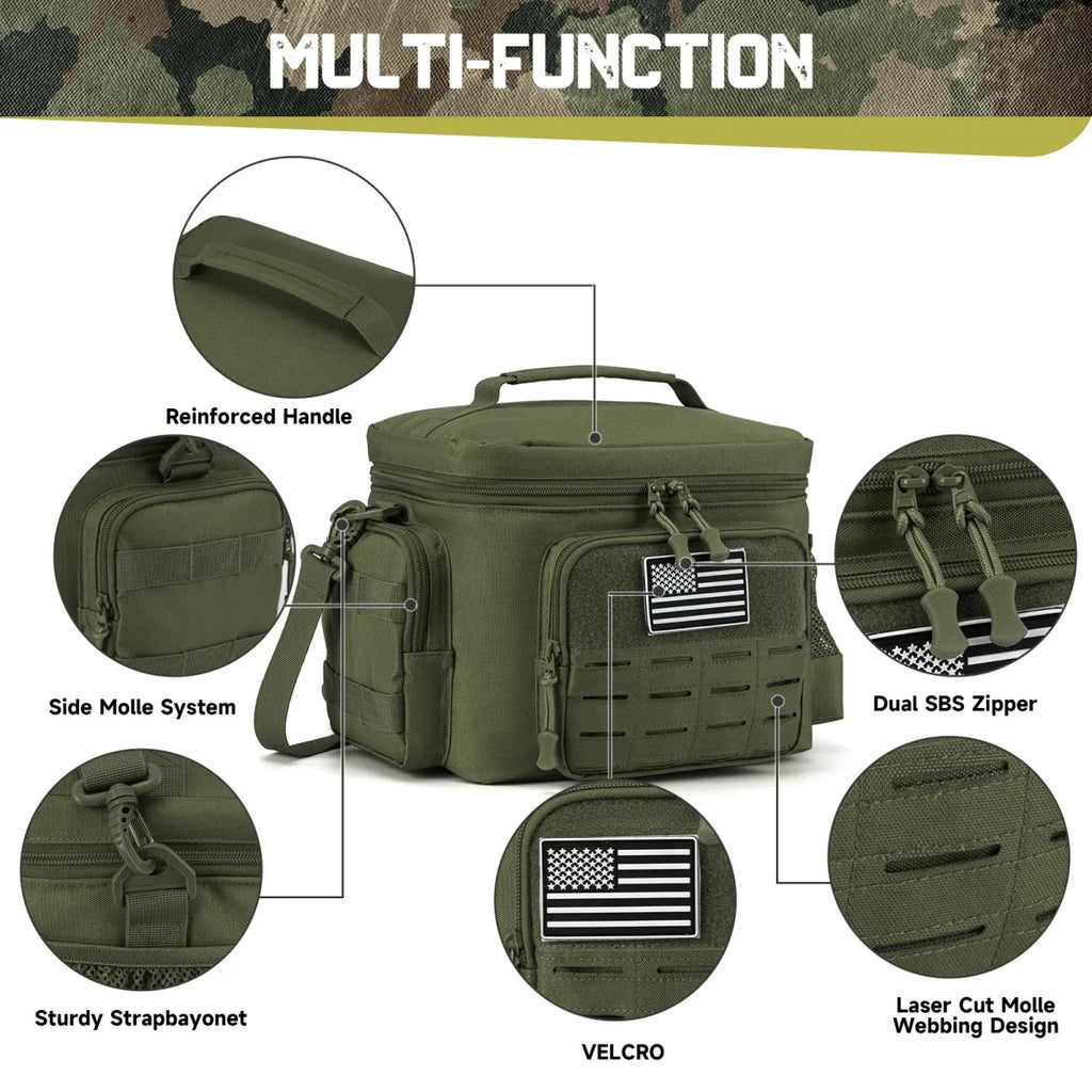 Tactical Heavy Duty Lunch Box for Work, Camping, Picnics