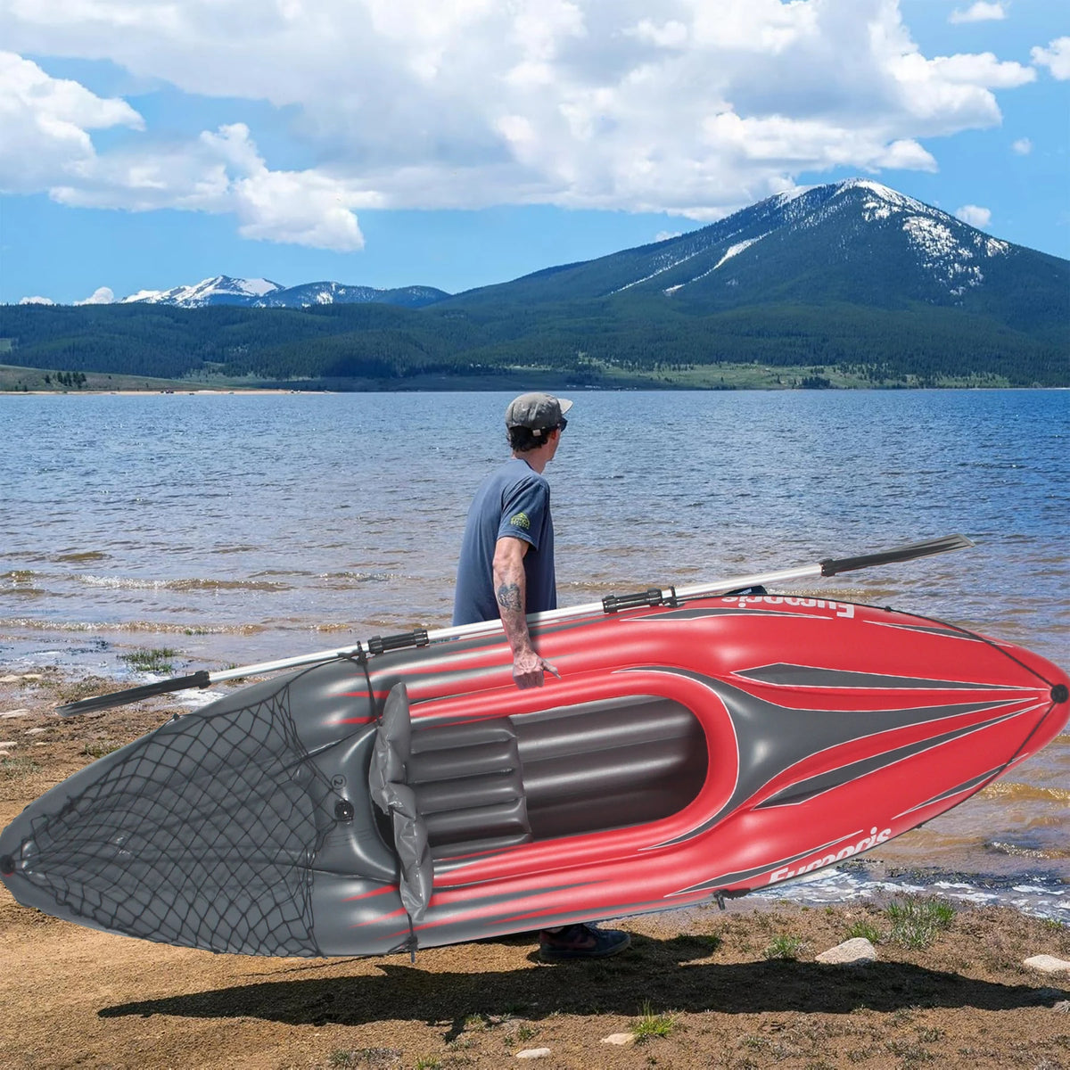 Inflatable Kayak Fishing Boat for Lakes & Rivers