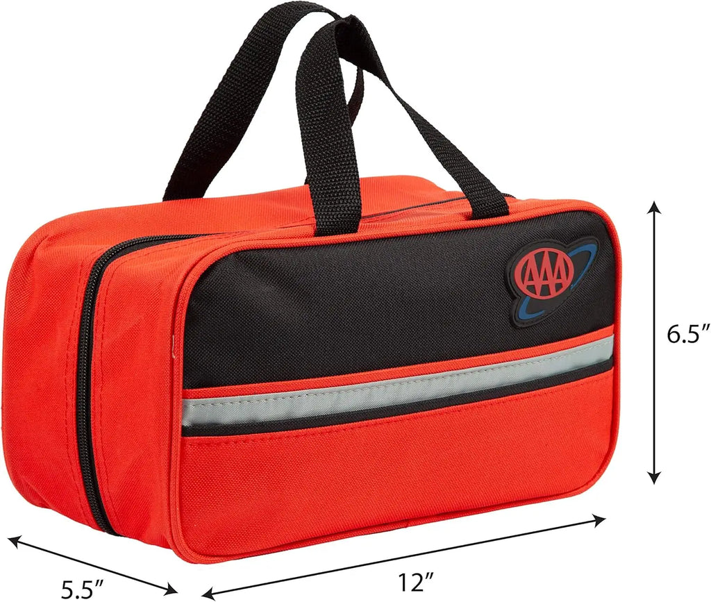 Car Kit with Jumper Cables, Flashlight & First Aid