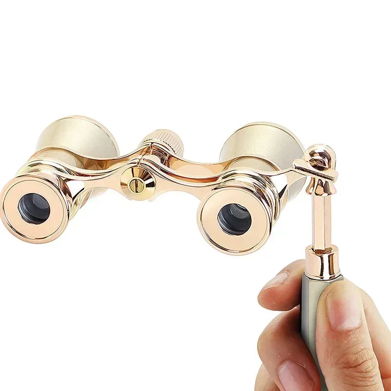 Opera Glasses Binoculars with Handle for Stage Concert Camping