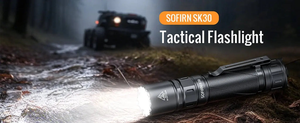 Tactical Flashlight USB Rechargeable with Dual Tail Switches