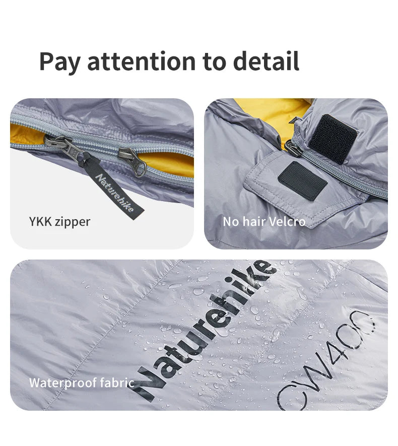 Duck Down Sleeping Bag 4 Seasons Compact Portable