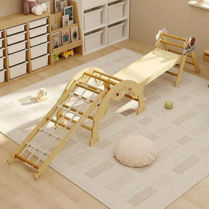 Toddler Climbing Toys Indoor with Ramp, Arch and Ladder