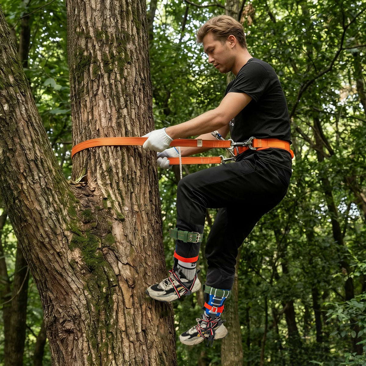 Climbing Gaffs with Safety Belt & Rope