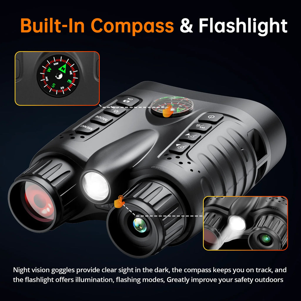 Full Dark Infrared Night Vision Telescope Goggles