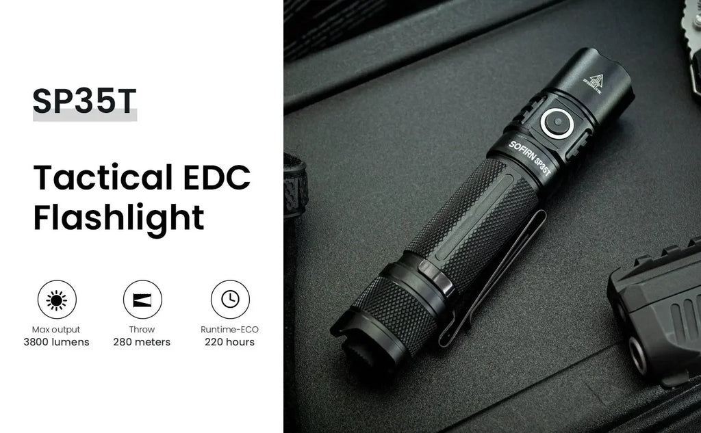 Tactical Flashlight Powerful LED Light USB C Rechargeable