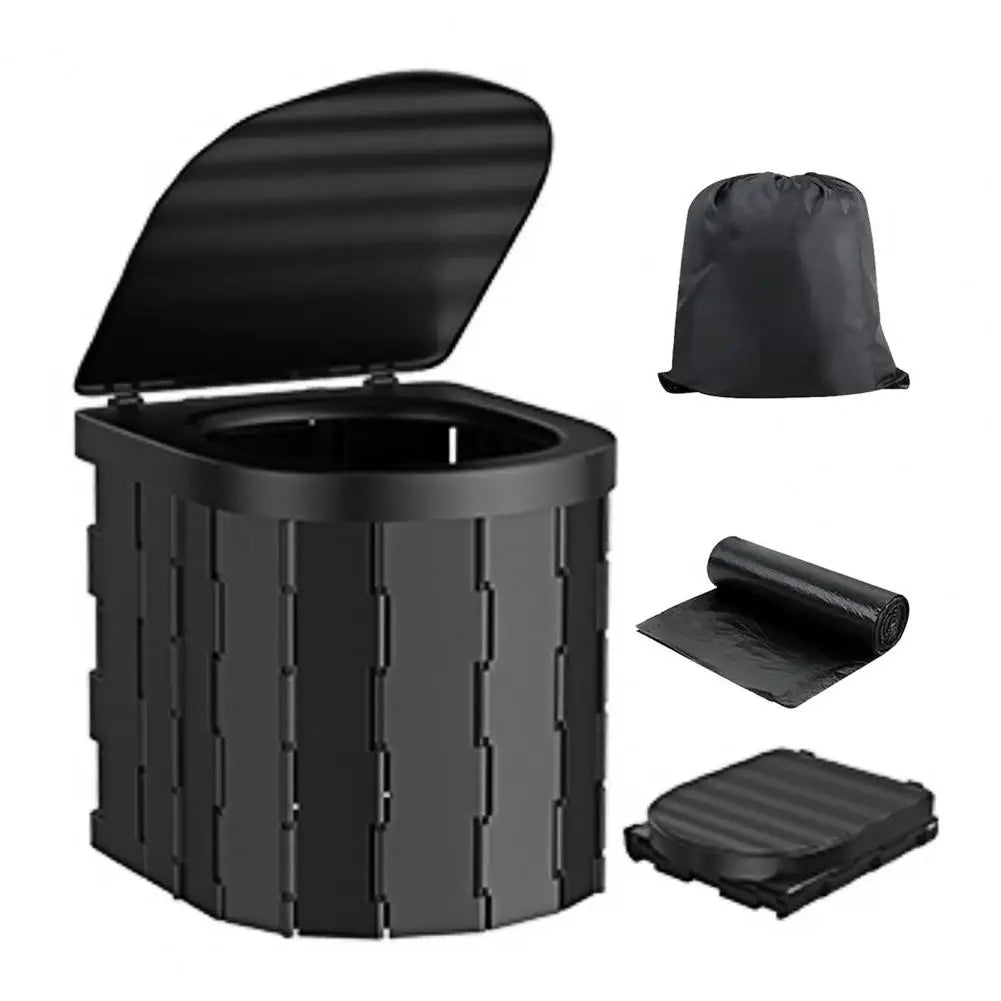 Folding Toilet for Outdoors, Road Trips, Heavy Duty