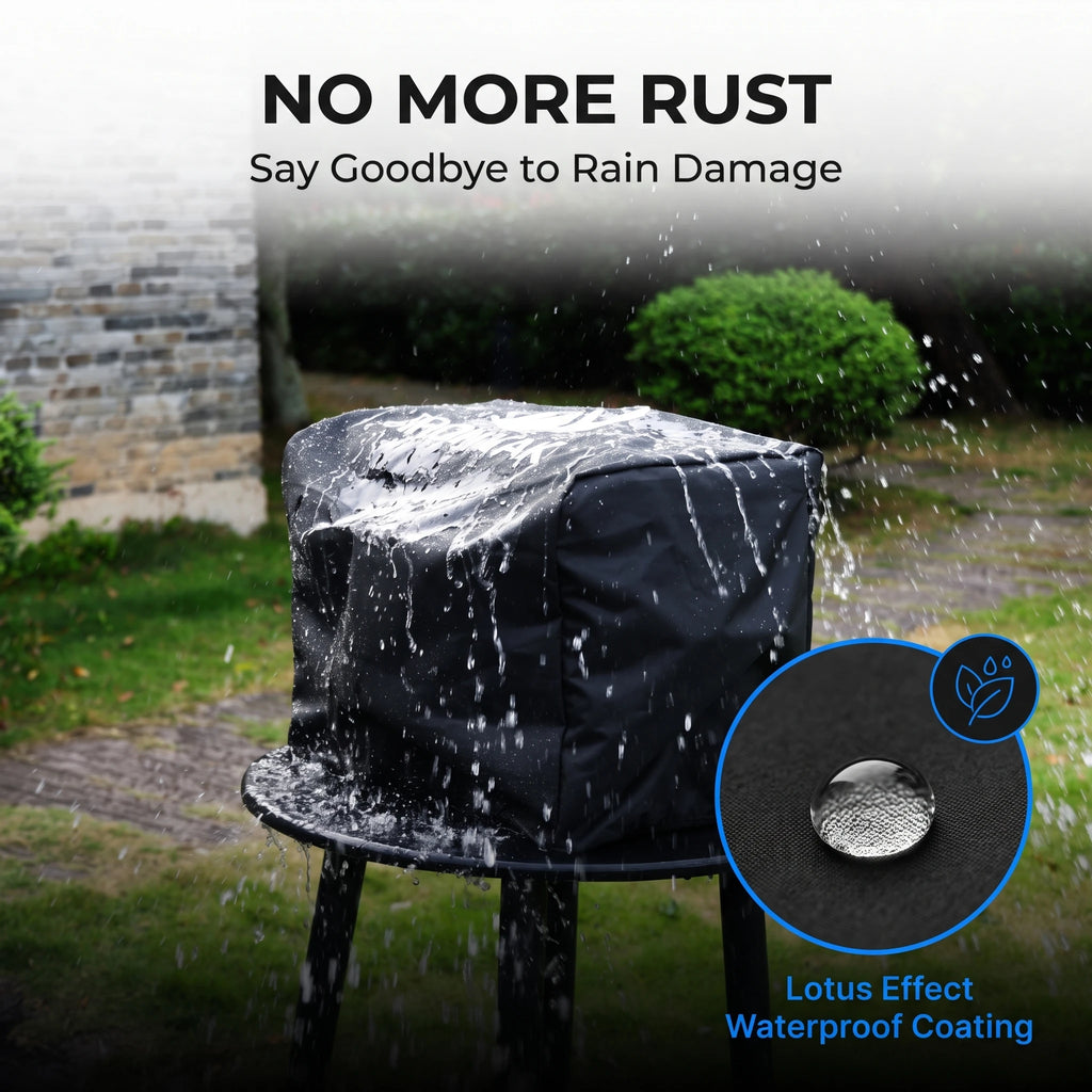 Portable Charcoal Grill & Smoker Cover Included