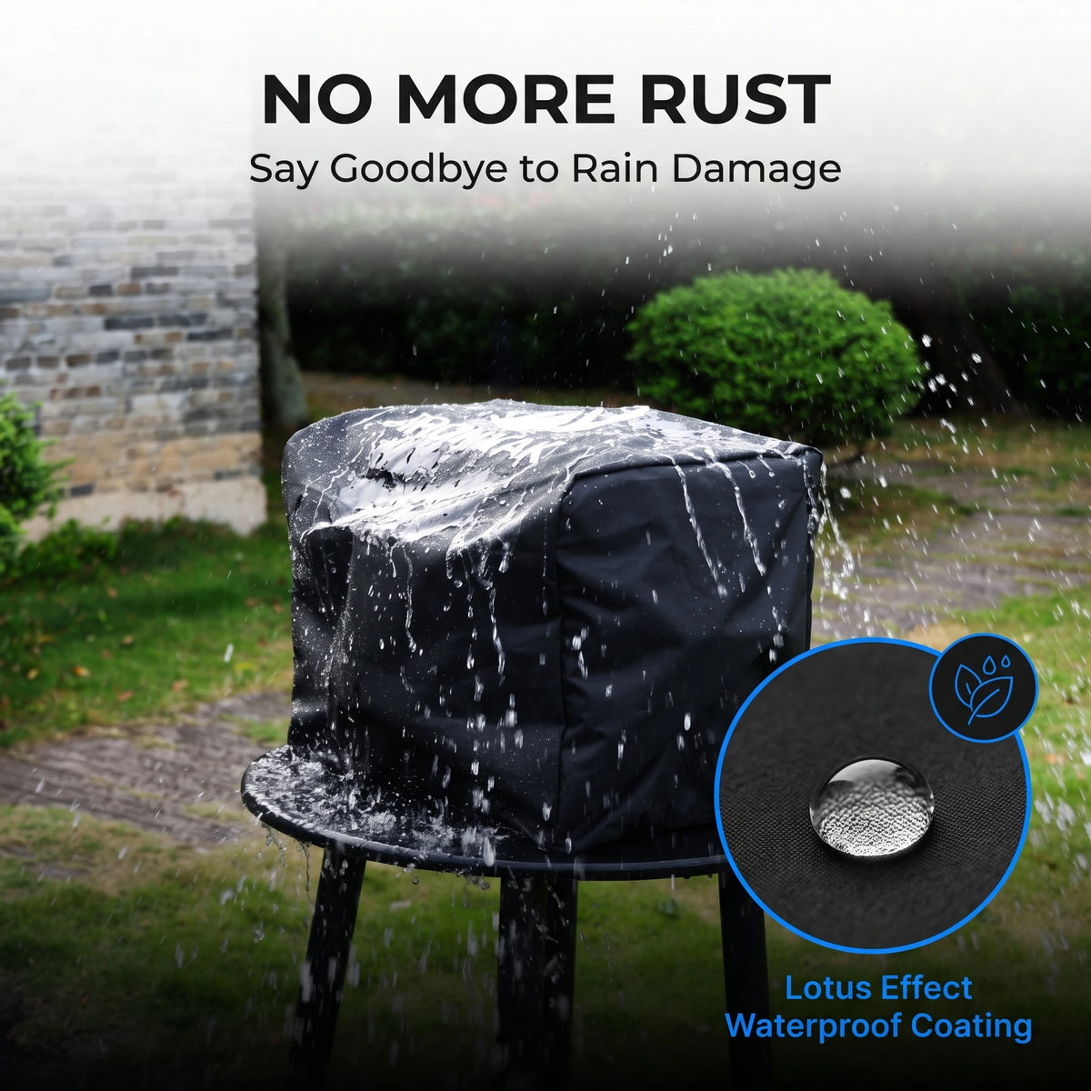 Portable Charcoal Grill & Smoker Cover Included