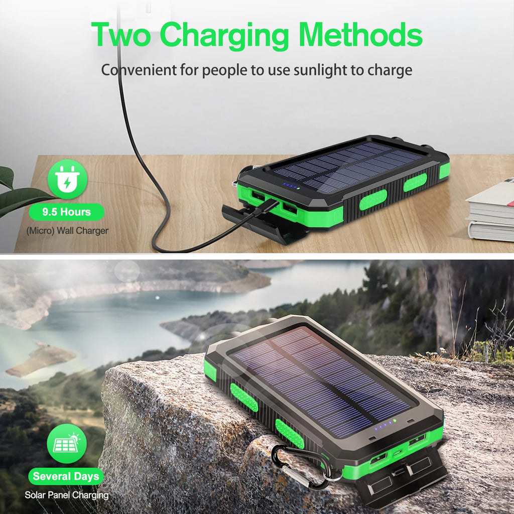 Portable Solar Power Bank External Battery