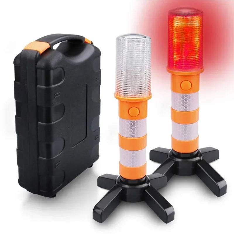 Roadside Flares Telescopic Baton Beacon Safety Strobe Light