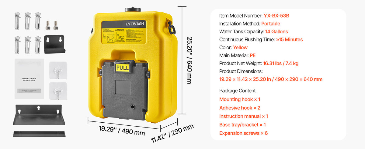 Portable Eye Wash Station OSHA-Approved