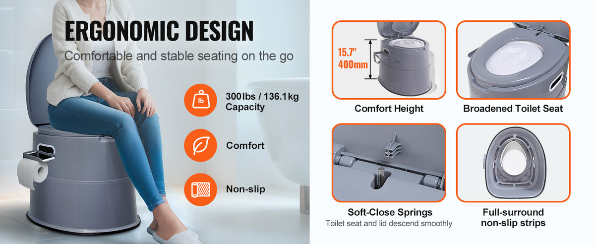 Portable Travel Toilet for Outdoor Camping LongRoad Trip