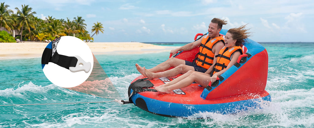 Towable Tubes for Boating with Full Nylon Cover Dual Tow Points